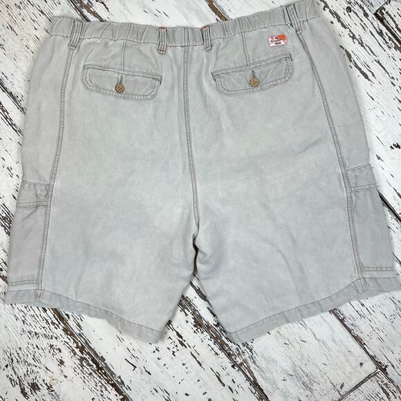 Tommy Bahama Linen shorts men’s XXL cargo elastic waste w/ a drawstring, pockets - Picture 3 of 9